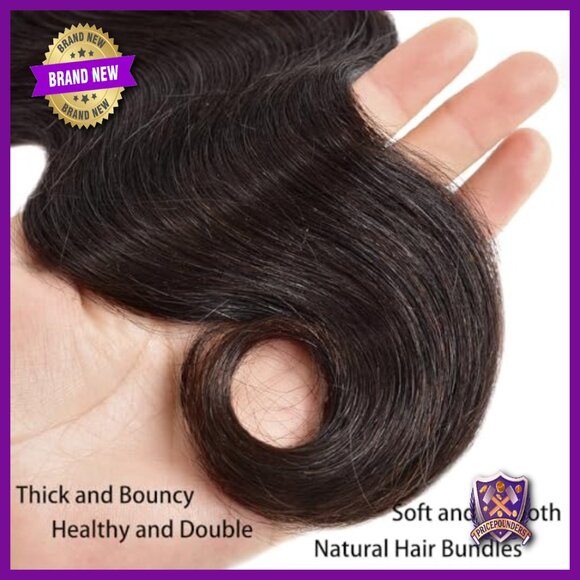 Body Wave Human Hair Bundles with 4x4 HD Lace Closure 10A Grade Virgin Hair main image 5